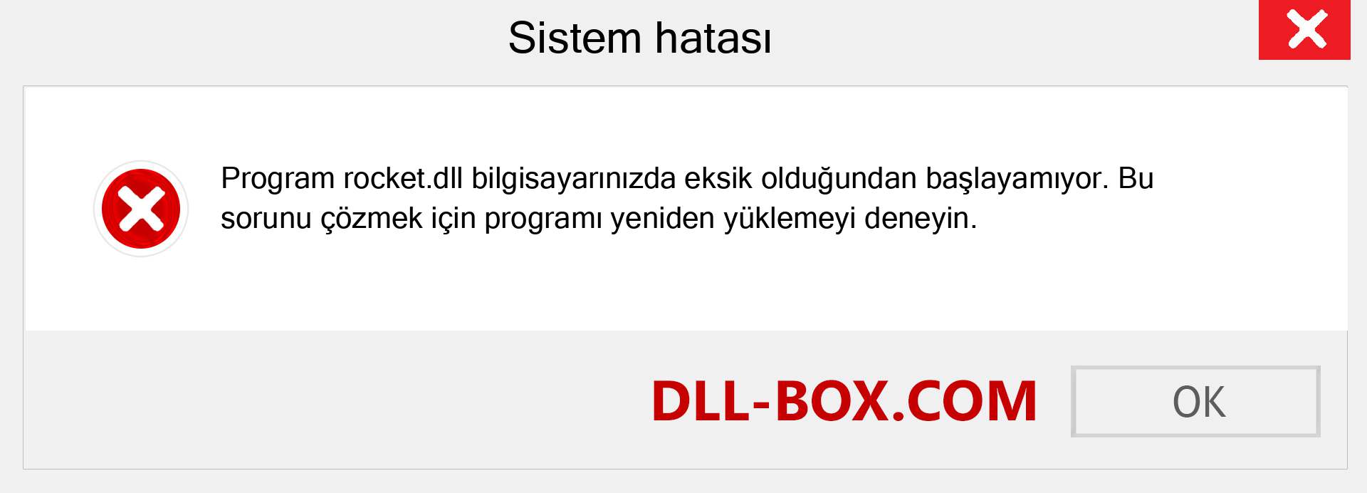 rocket.dll dosyası eksik mi? Windows 7, 8, 10 için İndirin - Windows'ta rocket dll Eksik Hatasını Düzeltin, fotoğraflar, resimler